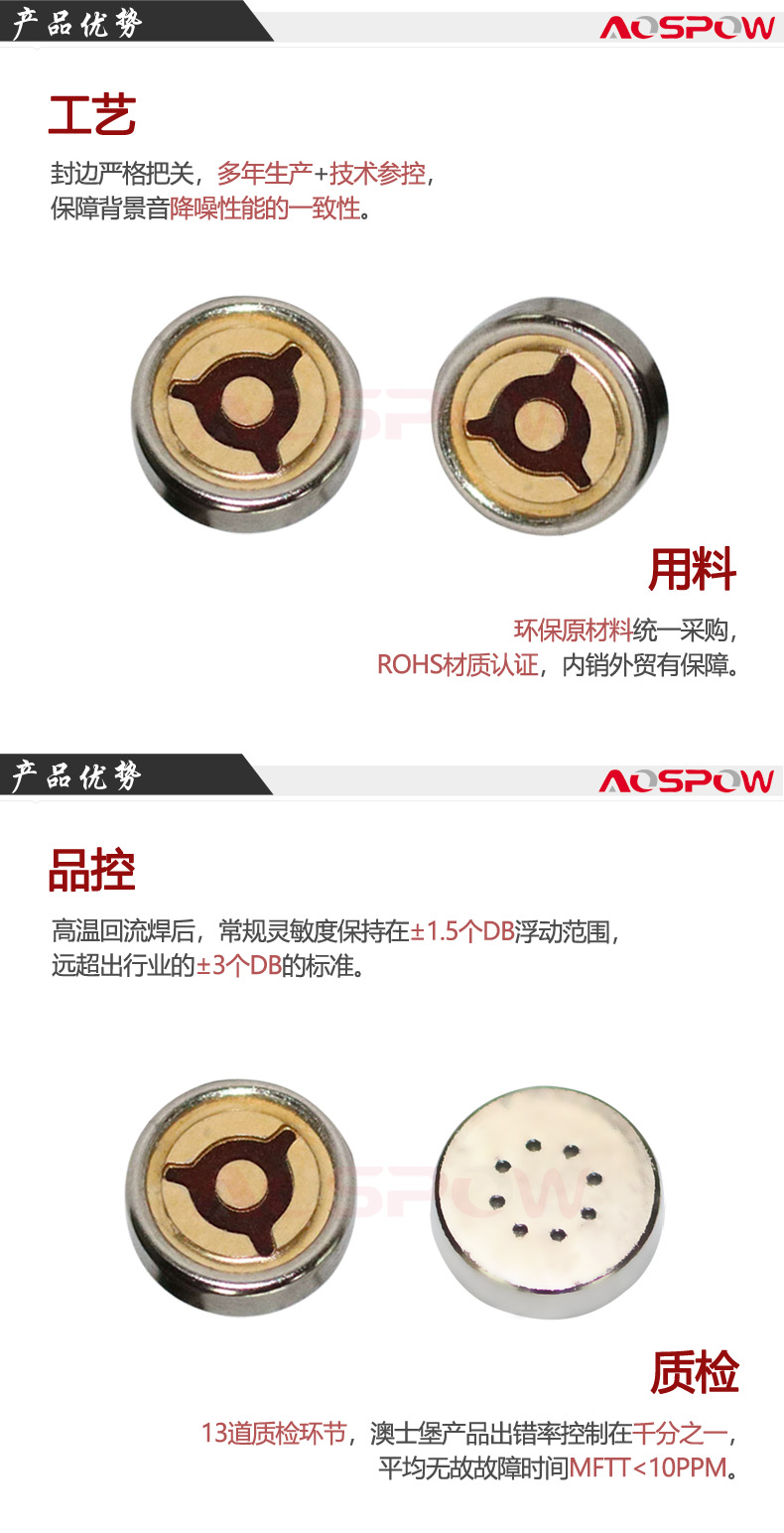 4013咪頭產(chǎn)品優(yōu)勢(shì)
