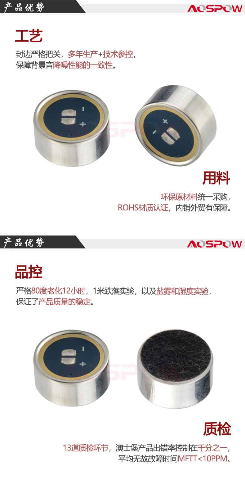 1465降噪咪頭產品優(yōu)勢