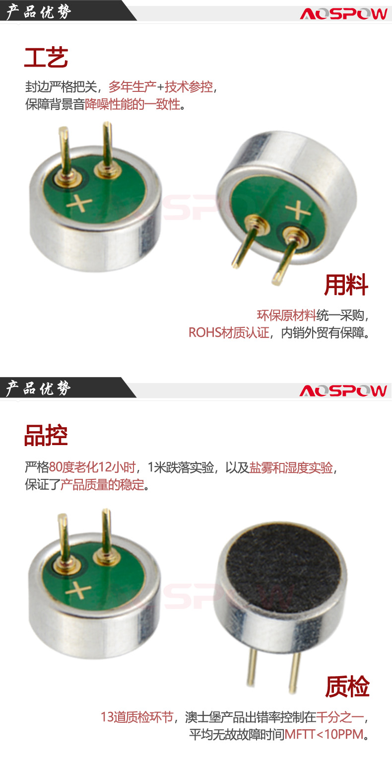 高拍儀6027咪頭產(chǎn)品優(yōu)勢